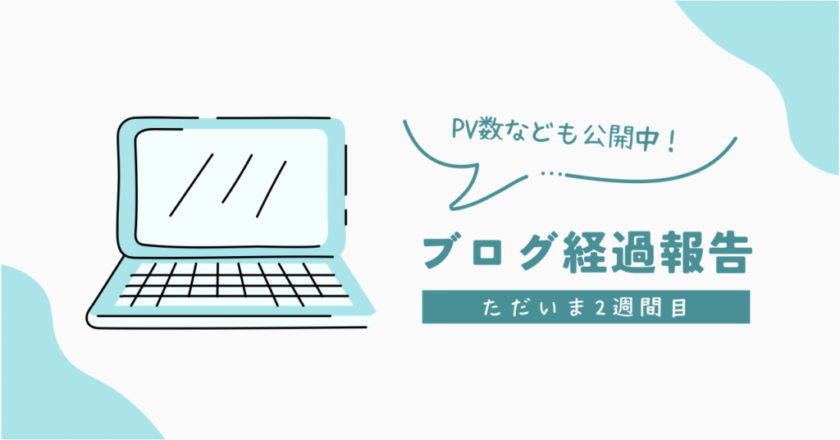 【経過報告】ブログ開始から2週間のPV数と収益を公開